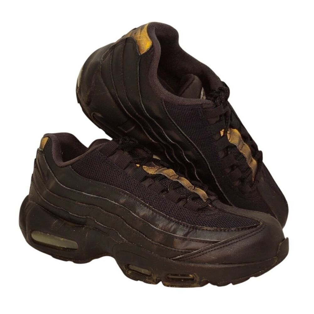 Nike Air Max 95 Recraft Boys Triple Black Sneakers - 7Y